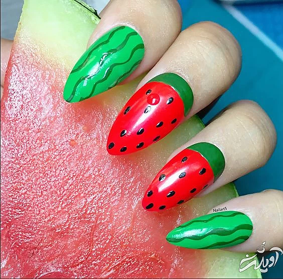 مدل ناخن شب یلدا دخترانه